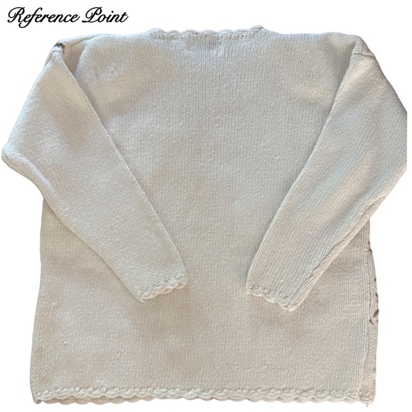 Reference Point - Hand Knitted Block Pattern Pullover Sweater Size L - Picture 2 of 6